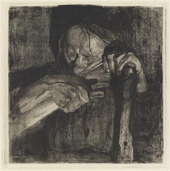 KÄTHE KOLLWITZ Two etchings.